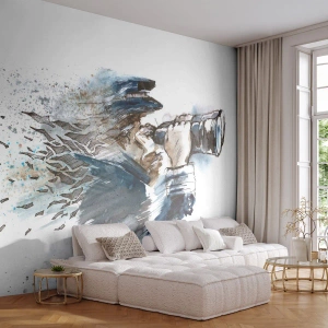 Fototapeta Premium Canvas - Desať na Beaufortovej stupnici! - Abstrakcia, Námorník, kapitán - 300x210 cm