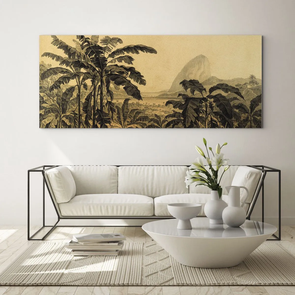 Obraz na skle - V koloniálnom štýle - 100x40 cm