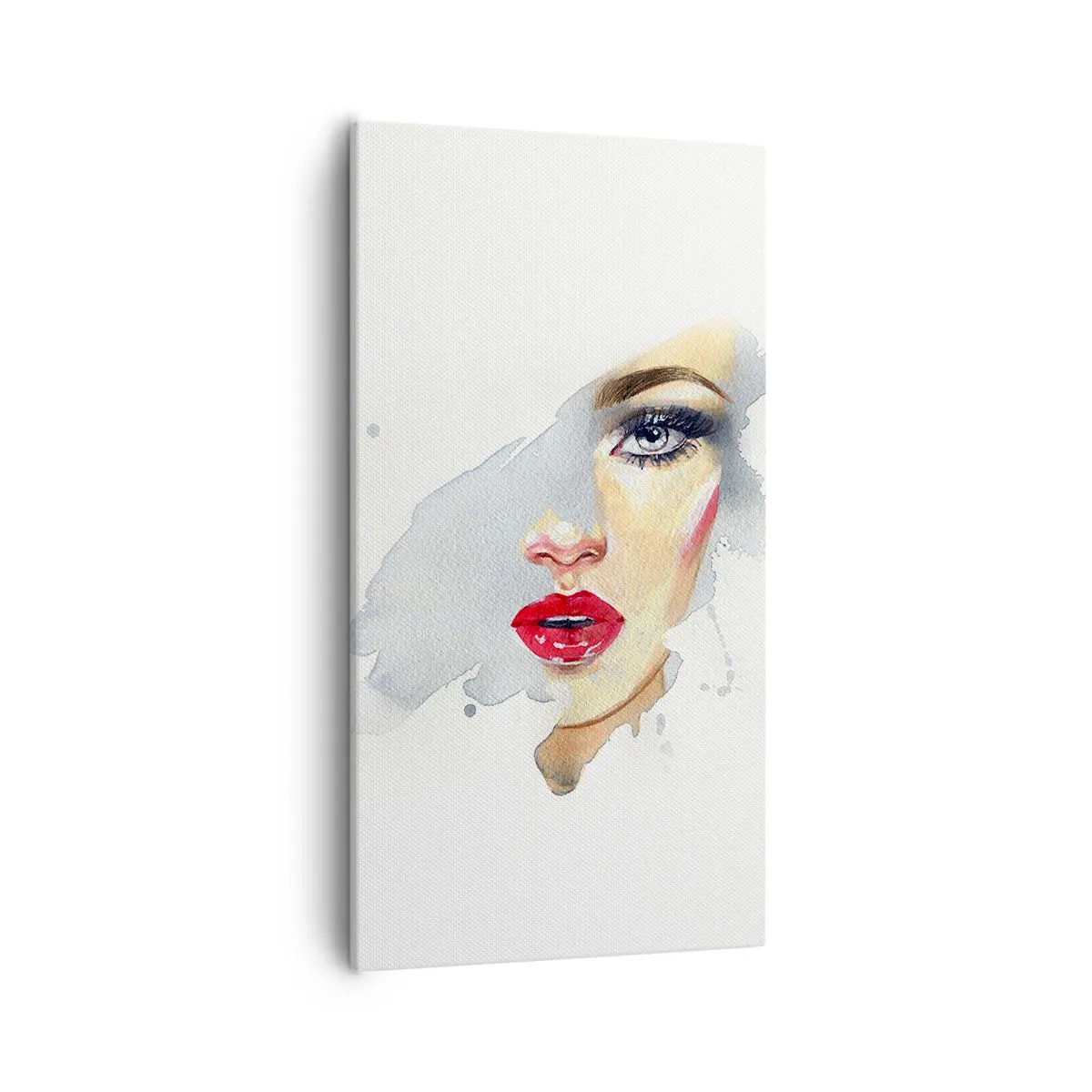 Obraz na plátne - Odraz v kvapke vody - 55x100 cm