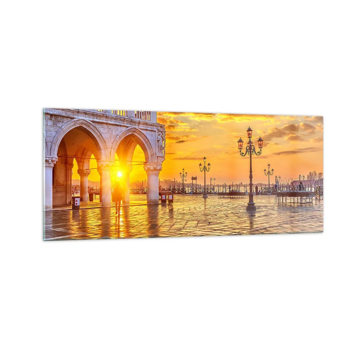 Obraz na skle - Kde sú všetci? - 100x40 cm