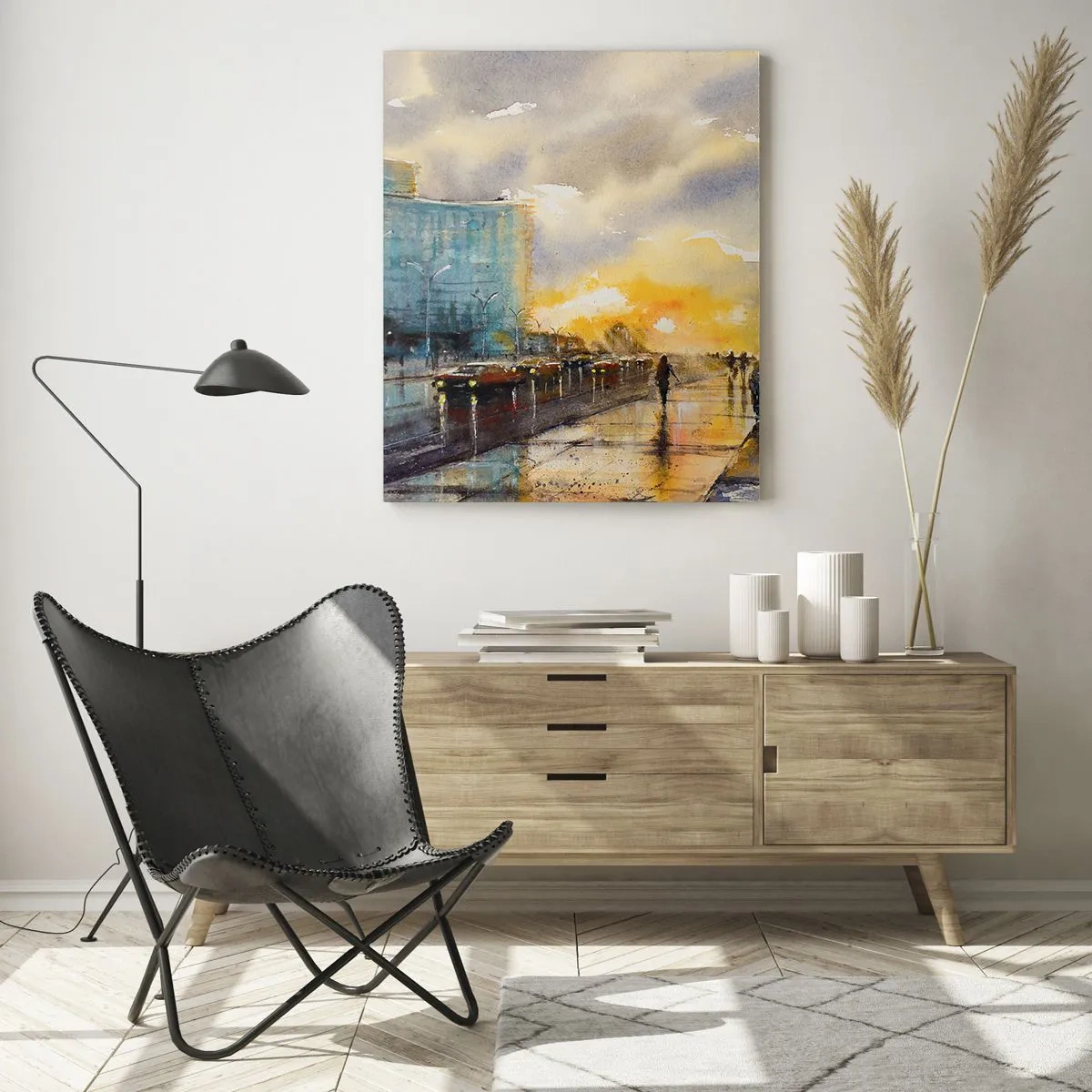 Obraz na skle - Život na pobreží - 50x70 cm
