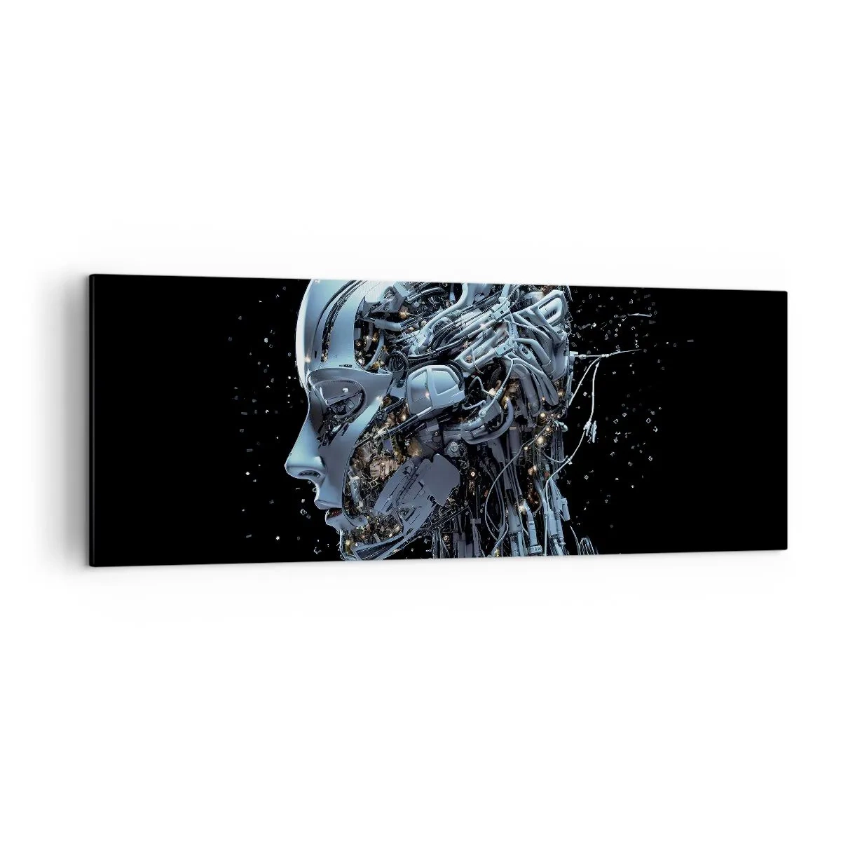 Obraz na plátne - Technológia je žena - 140x50 cm