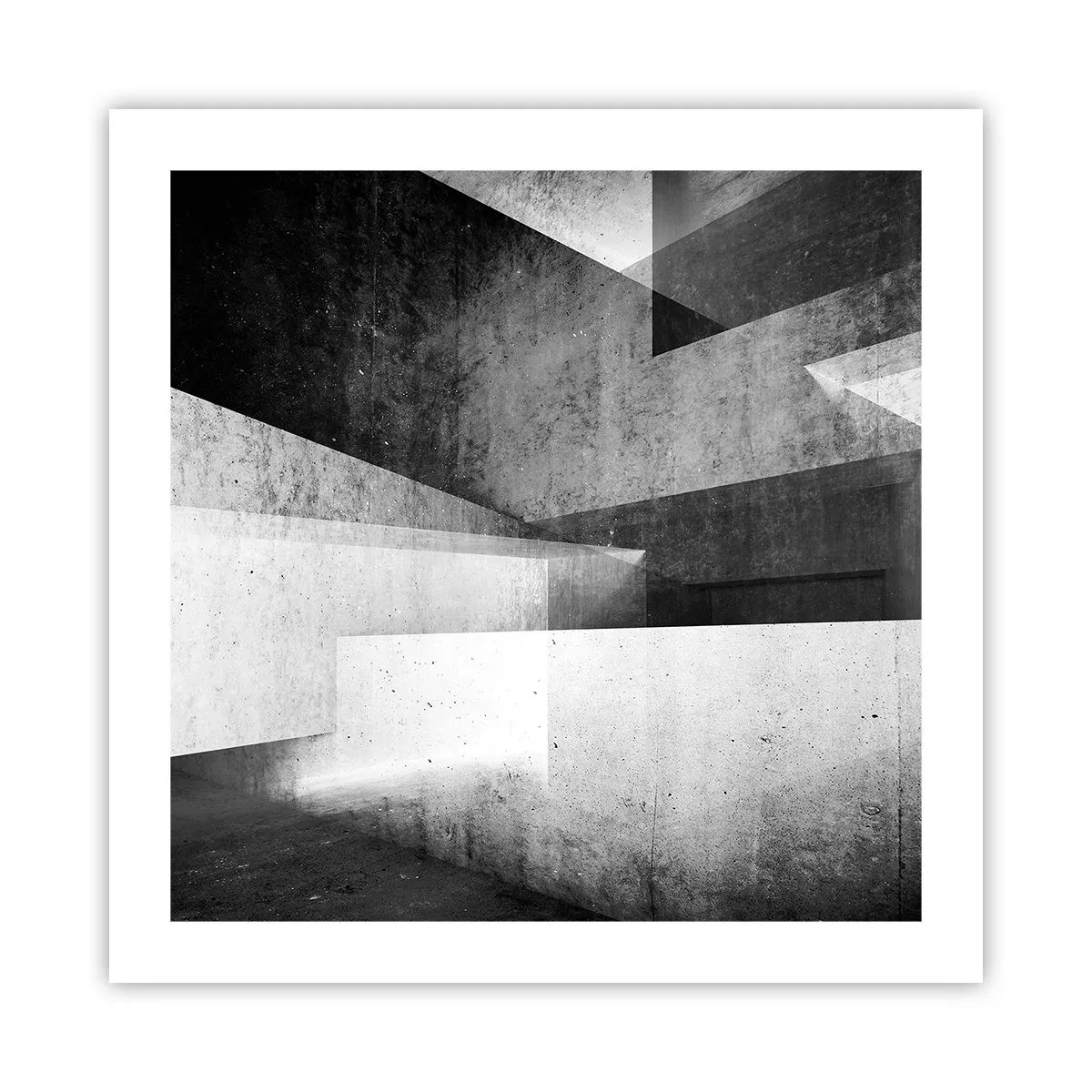 Plagát - Štruktúra priestoru - 50x50 cm