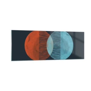 Obraz na skle - Astronomická fantázia - 140x50 cm