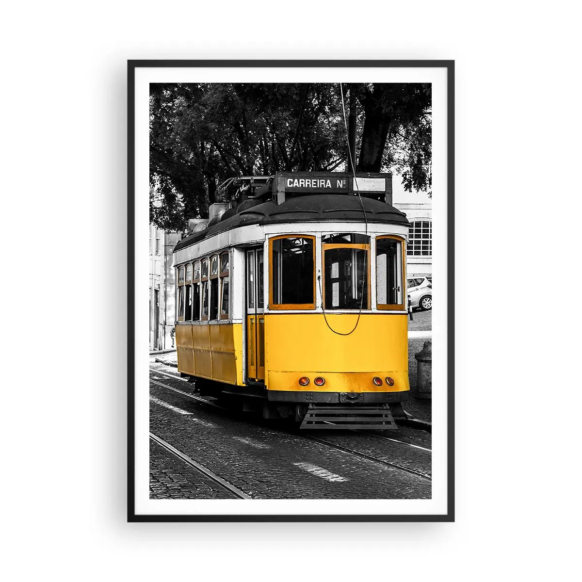 Plagát v čiernom ráme - Fado v pozadí - 70x100 cm