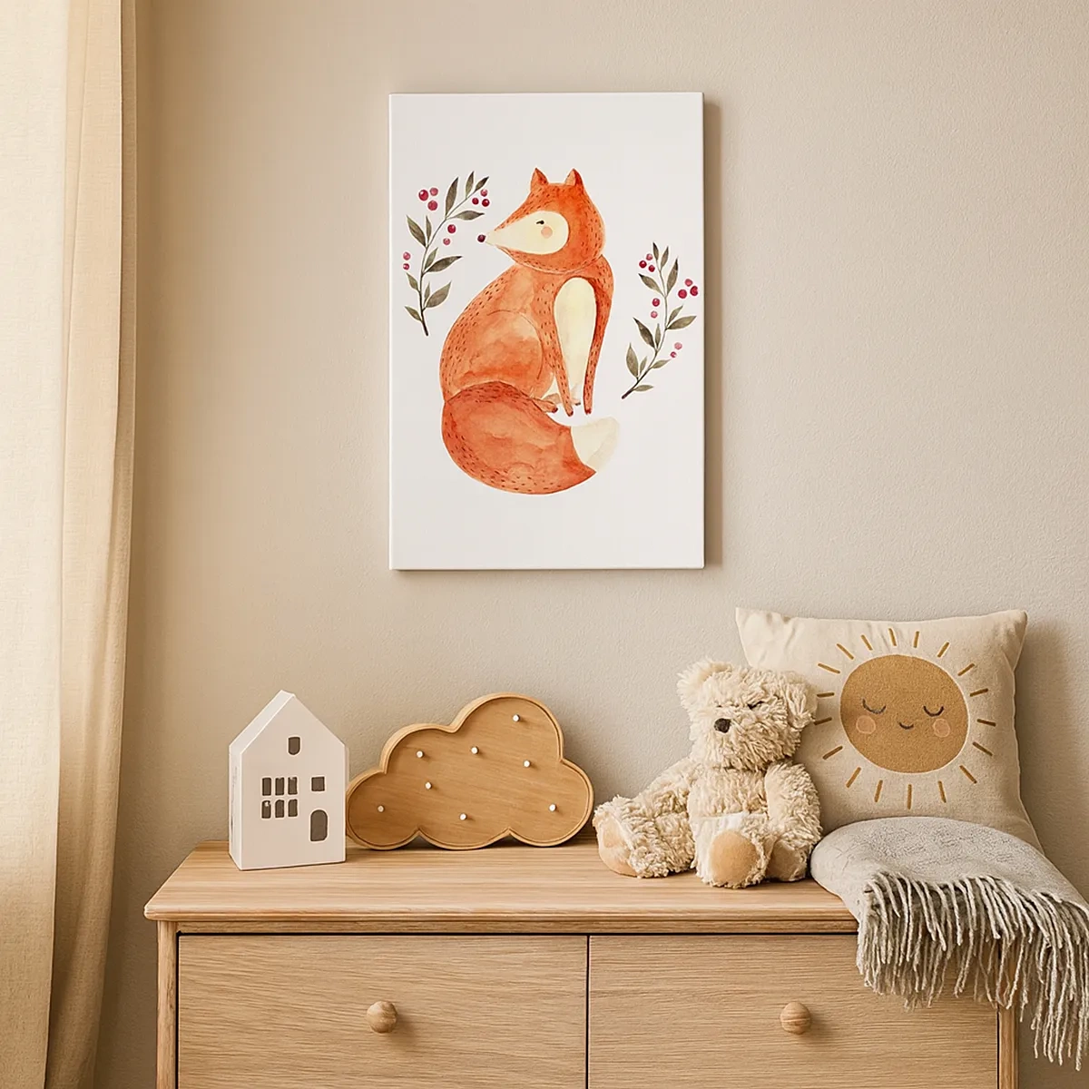 Obraz na plátne - Malý hrdzavec - 50x70 cm