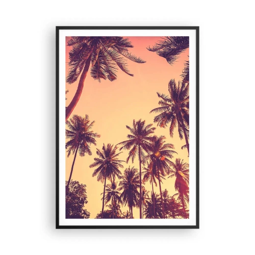 Plagát v čiernom ráme - Tropická variácia - 70x100 cm