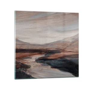 Obraz na skle -  Pokojné údolie - 70x70 cm