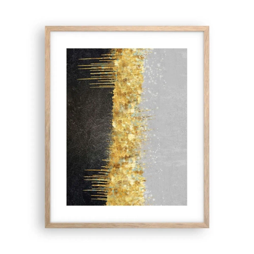 Plagát v ráme zo svetlého duba - Dovnútra a nahor - 40x50 cm