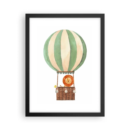 Plagát v čiernom ráme - Leonove cesty - 30x40 cm