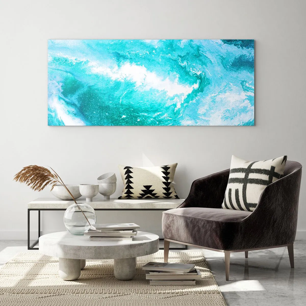 Obraz na skle - V jadre živlu - 100x40 cm