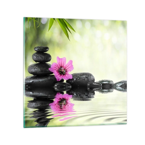 Obraz na skle - Čas pre dušu - 40x40 cm