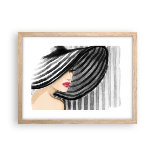 Plagát v ráme zo svetlého duba - Kde ťa hľadať? - 40x30 cm