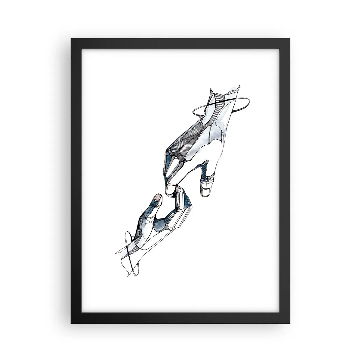 Plagát v čiernom ráme - Dobré gesto - 30x40 cm