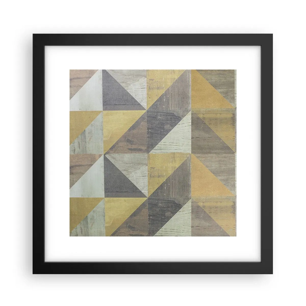 Plagát v čiernom ráme - V uhle trojuholníka - 30x30 cm