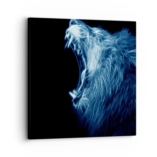 Obraz na plátne - Ohnivý hnev kráľa - 30x30 cm