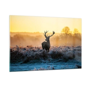 Obraz na skle - Korunovaný na svojom panstve - 120x80 cm