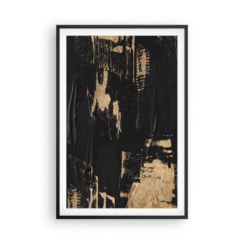 Plagát v čiernom ráme - Stopa dotyku - 61x91 cm