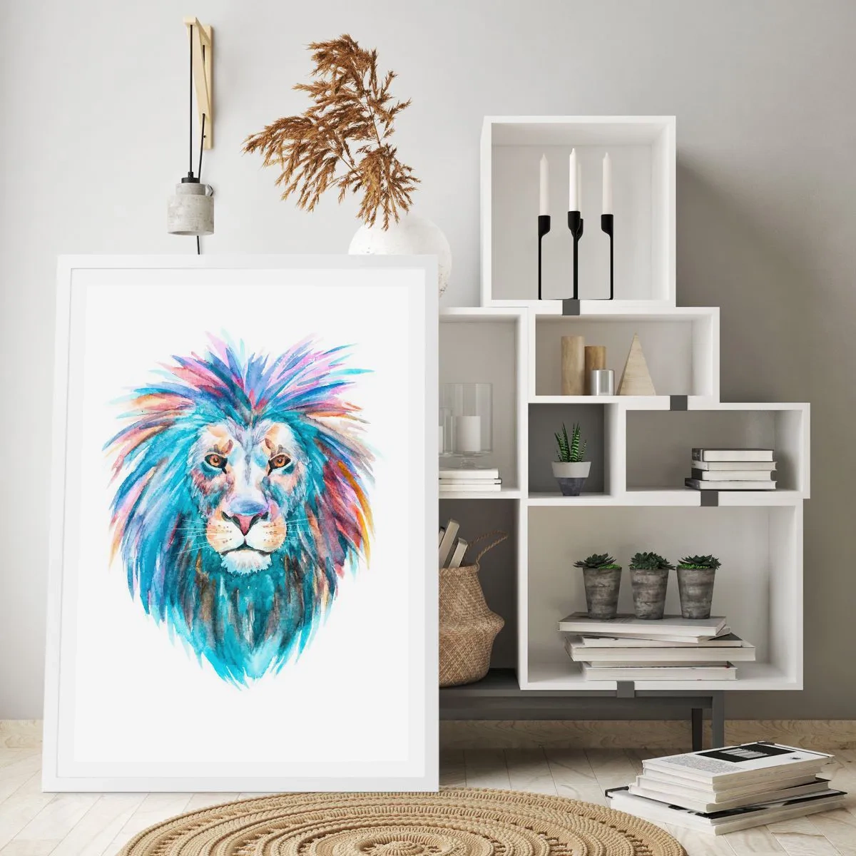 Plagát v bielom ráme - Elektrizujúca aura - 70x100 cm