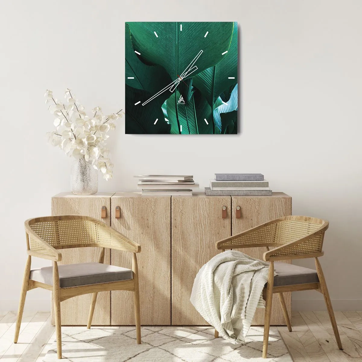 Nástenné hodiny - Obrátené k svetlu - 30x30 cm