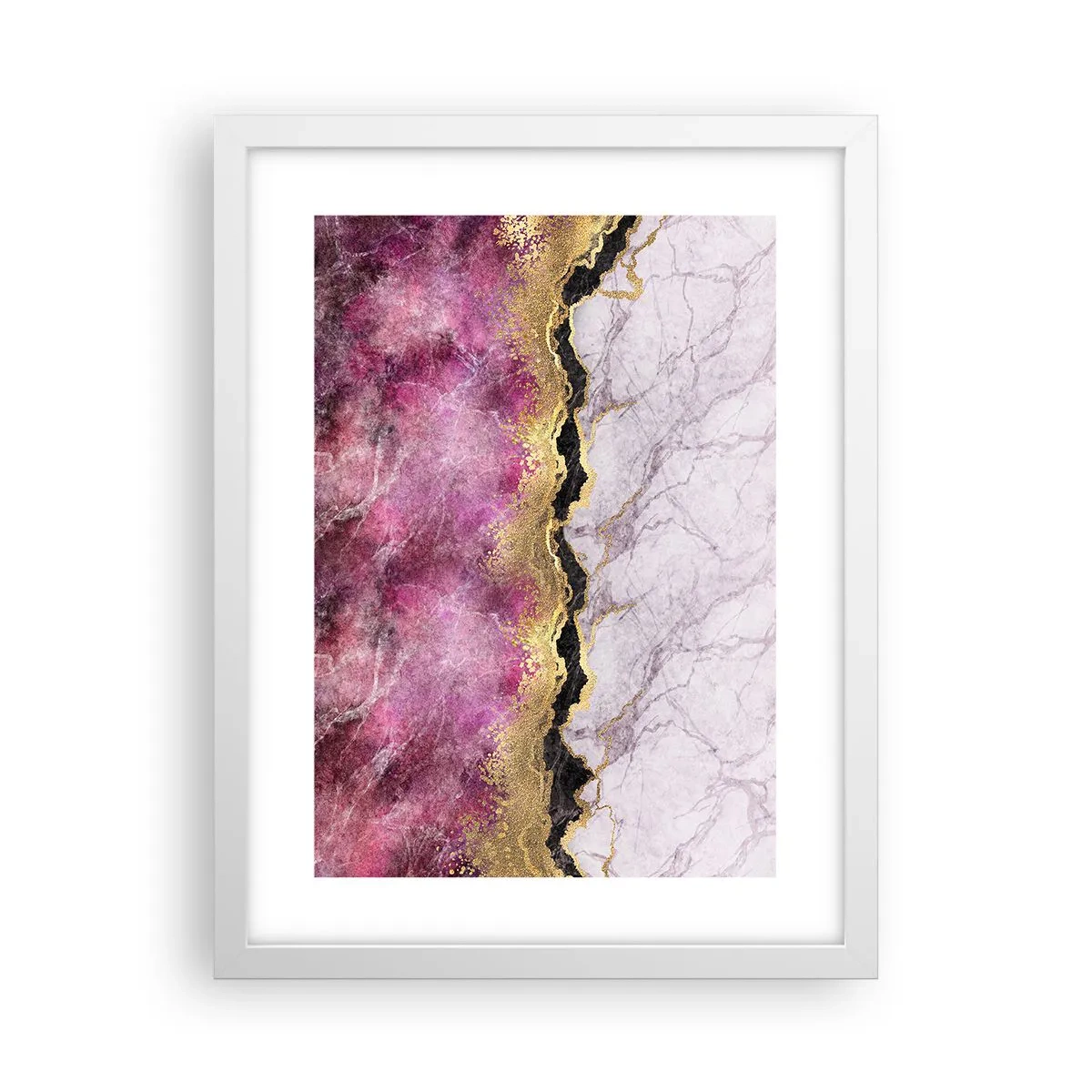 Plagát v bielom ráme - Na hranici - 30x40 cm