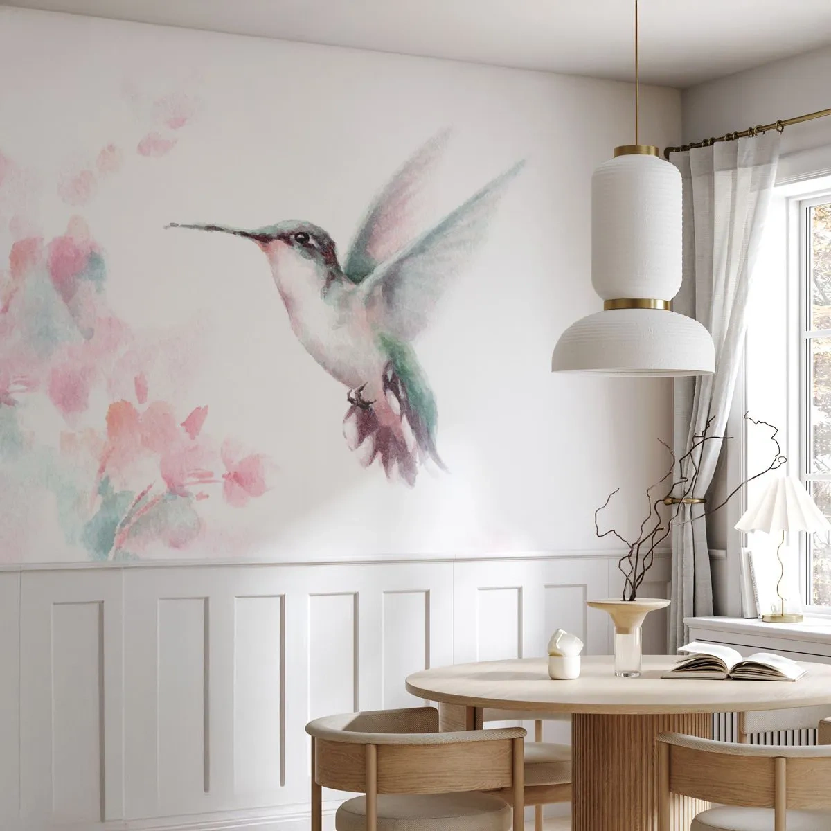 Fototapeta Premium Sand - Mávanie - Kolibrík, Vták, Kus - 250x175 cm