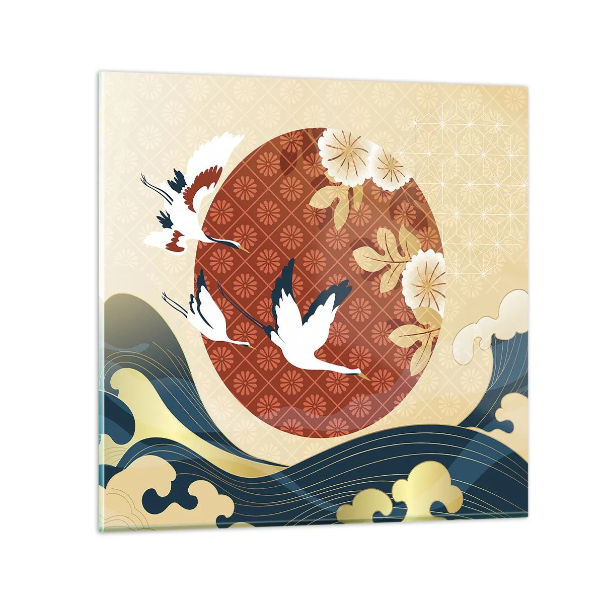 Obraz na skle - Japonská rozprávka - 60x60 cm