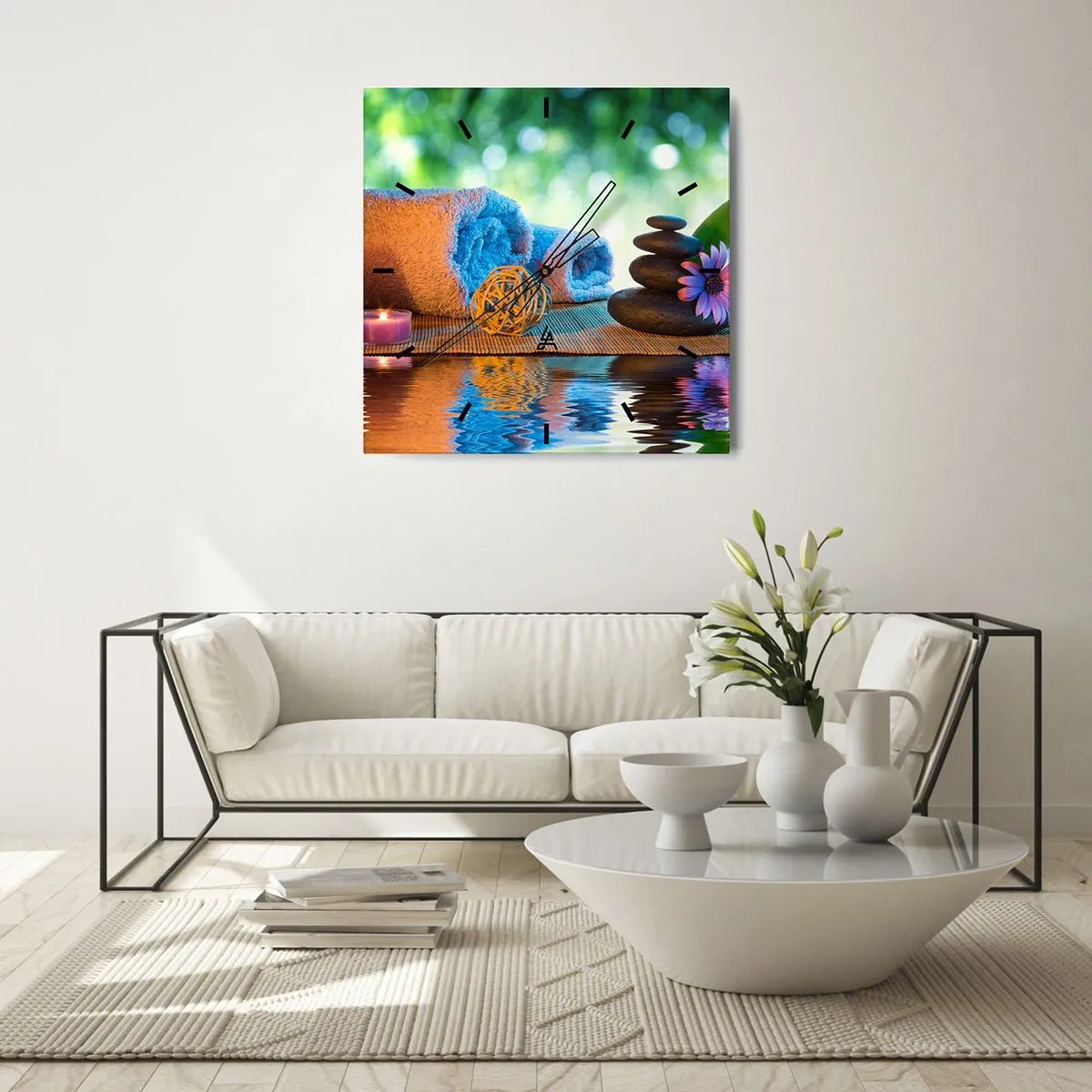 Nástenné hodiny - Čas pre telo - 30x30 cm