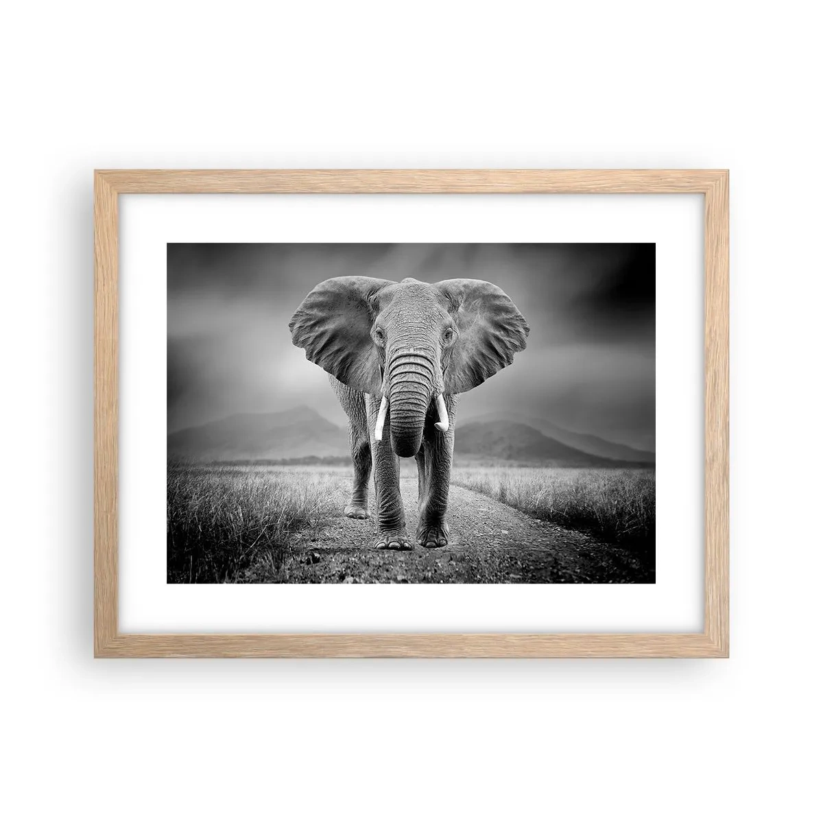 Plagát v ráme zo svetlého duba - Hostiteľ víta - 40x30 cm