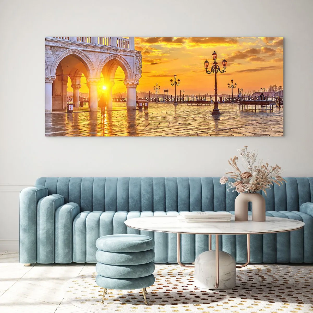 Obraz na skle - Kde sú všetci? - 100x40 cm