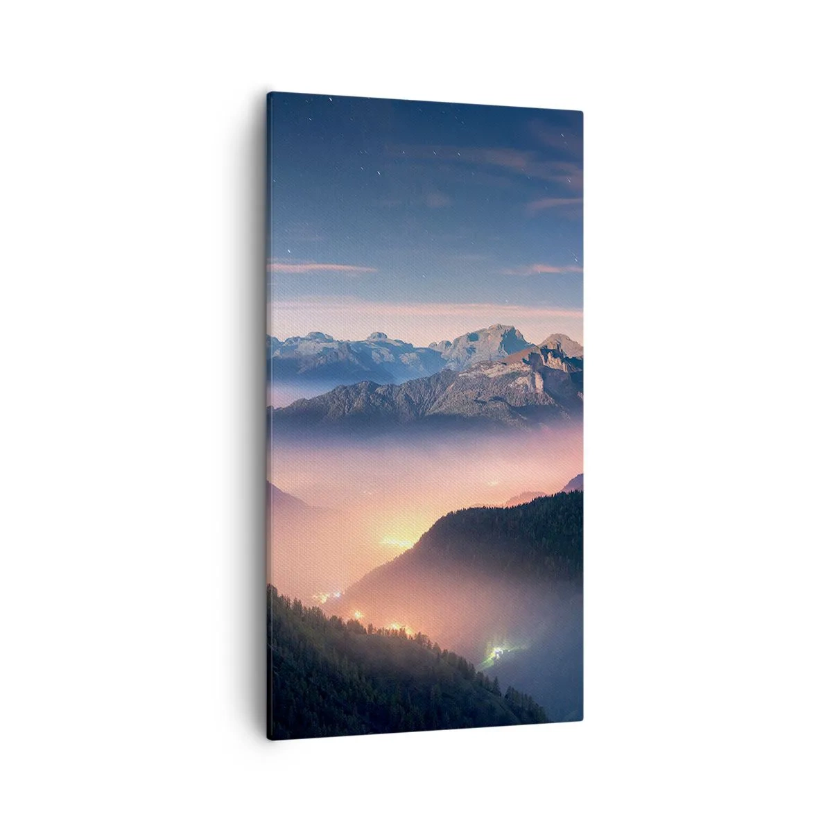 Obraz na plátne - Svetlo v údoliach - 55x100 cm