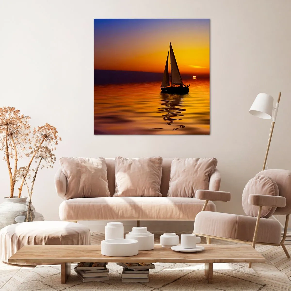 Obraz na plátne - Ako je tu za súmraku ticho… - 40x40 cm