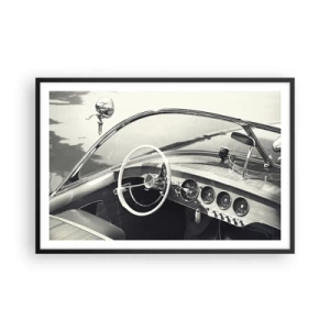 Plagát v čiernom ráme - Počasie pre bohatých - 91x61 cm