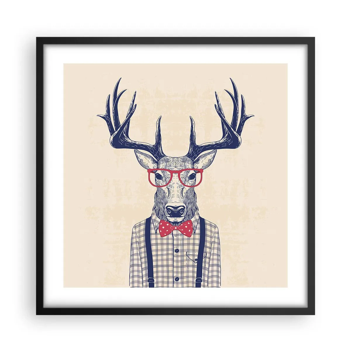 Plagát v čiernom ráme - Zábavná extravagancia - 50x50 cm