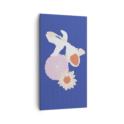 Obraz na plátne - Kompozícia kvetov a pukov - 55x100 cm