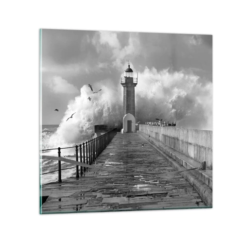 Obraz na skle - Nebojácna - 50x50 cm