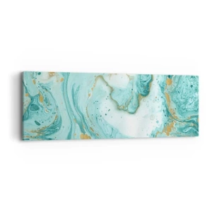 Obraz na plátne - Pod veľkou vlnou z epochy Edo - 90x30 cm