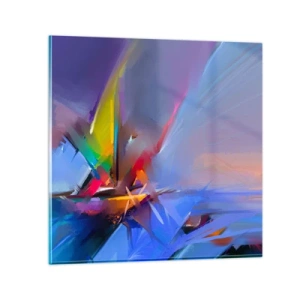 Obraz na skle - Preletela ako vták - 30x30 cm