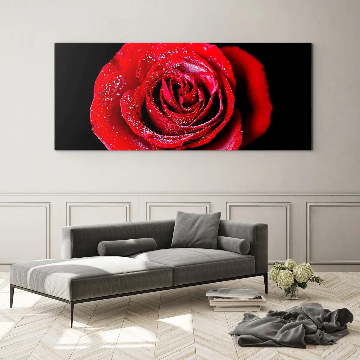 Obraz na skle - To je práve láska - 140x50 cm