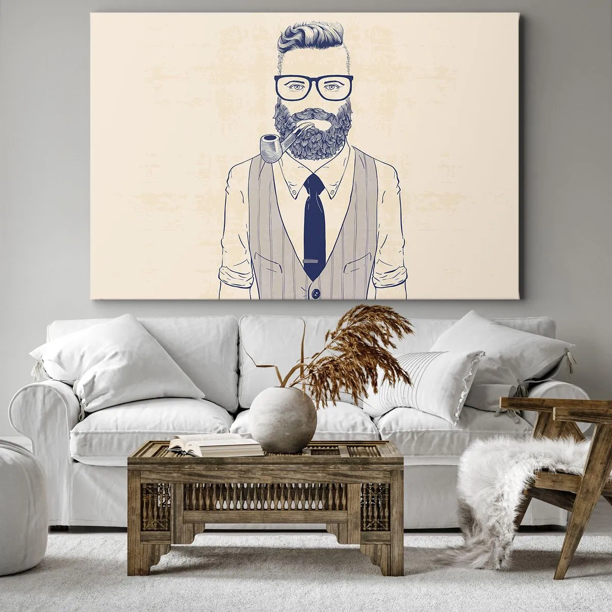 Obraz na plátne - Veselý, mužský a módny - 100x70 cm