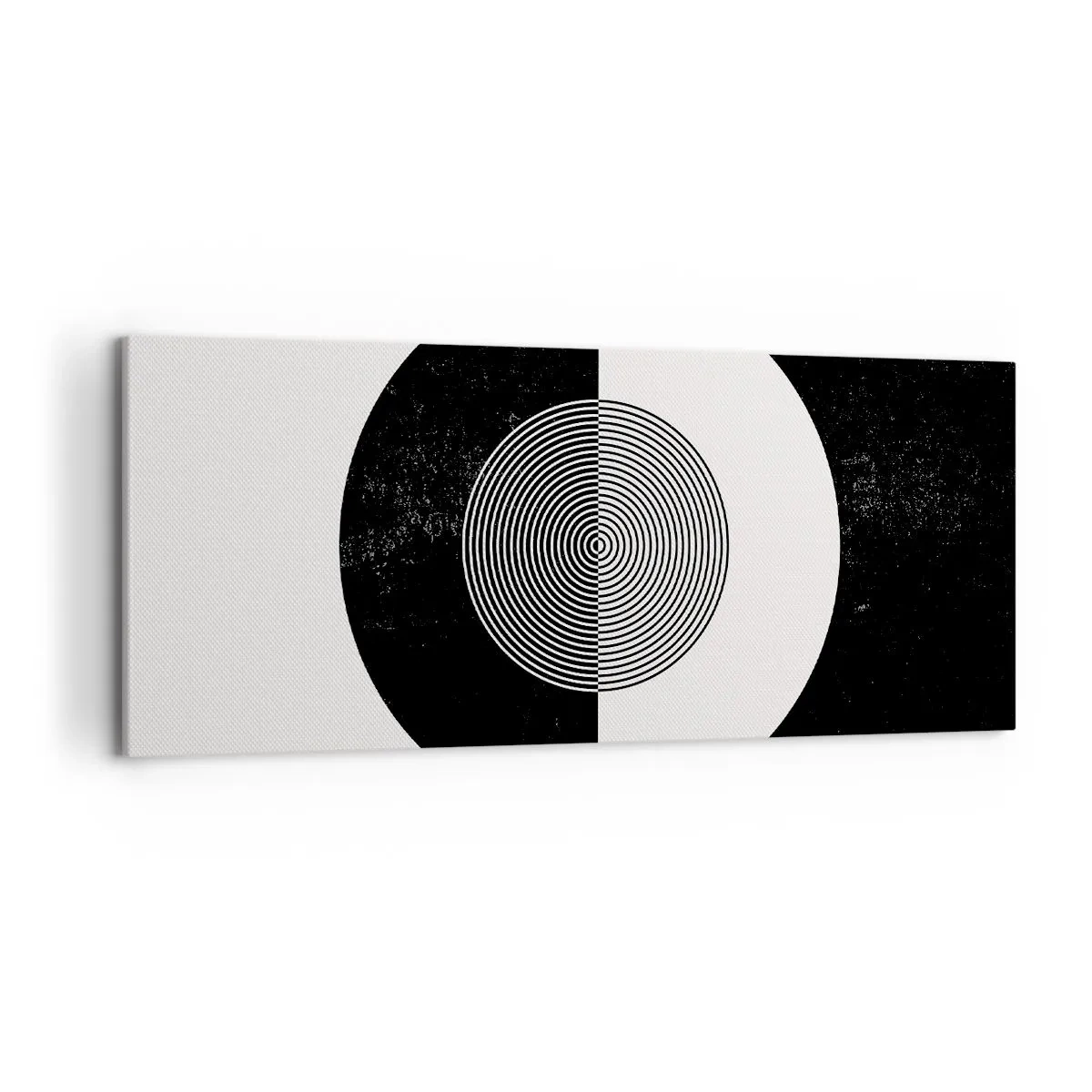 Obraz na plátne - Harmónia v čiernej a bielej - 120x50 cm