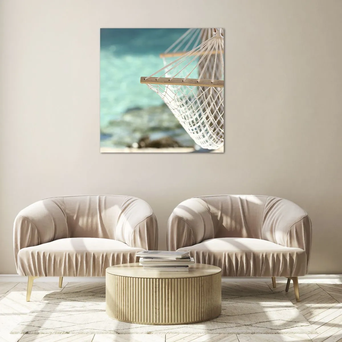 Obraz na skle - Čas relaxácie - 70x70 cm