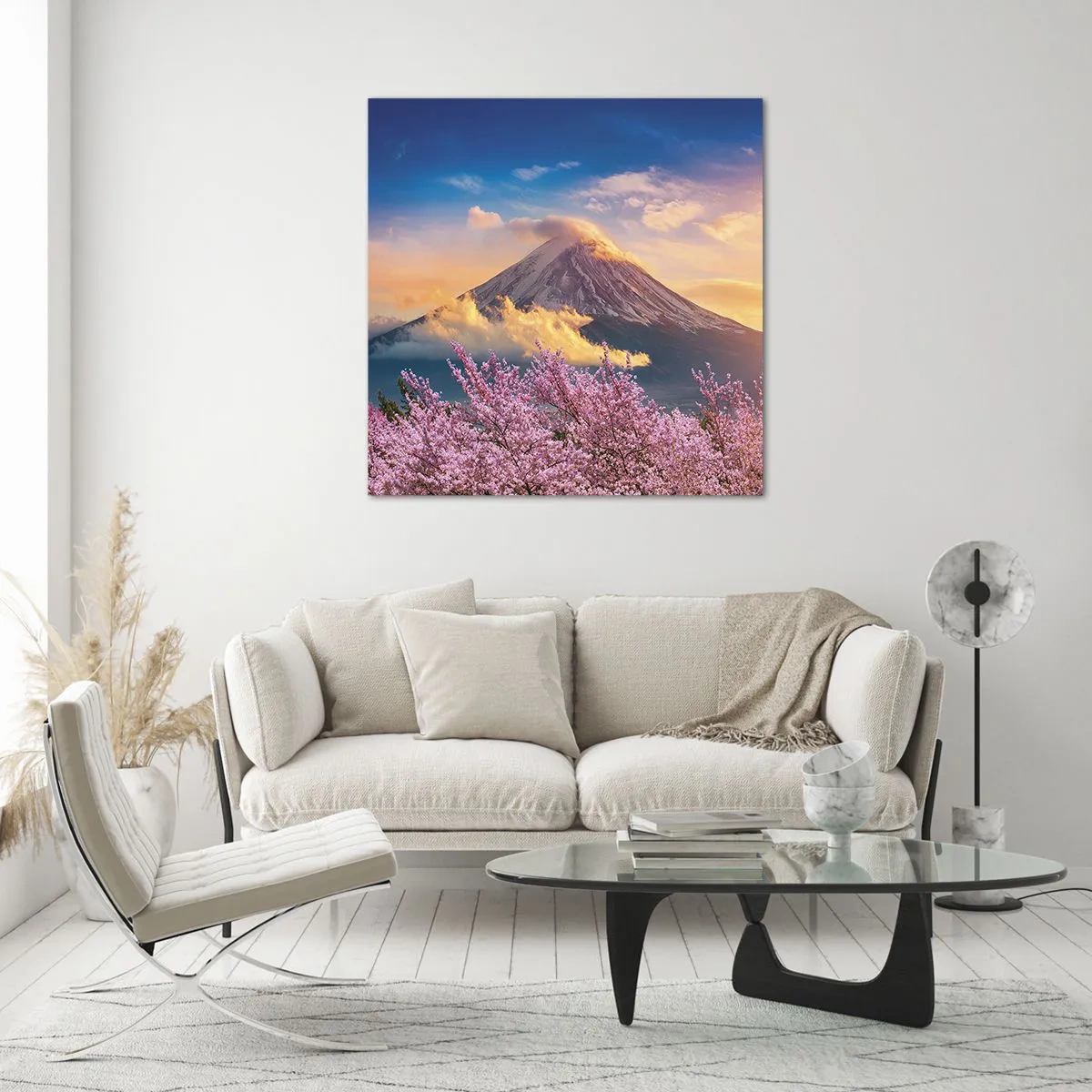 Obraz na skle - Japonská sviatosť - 30x30 cm