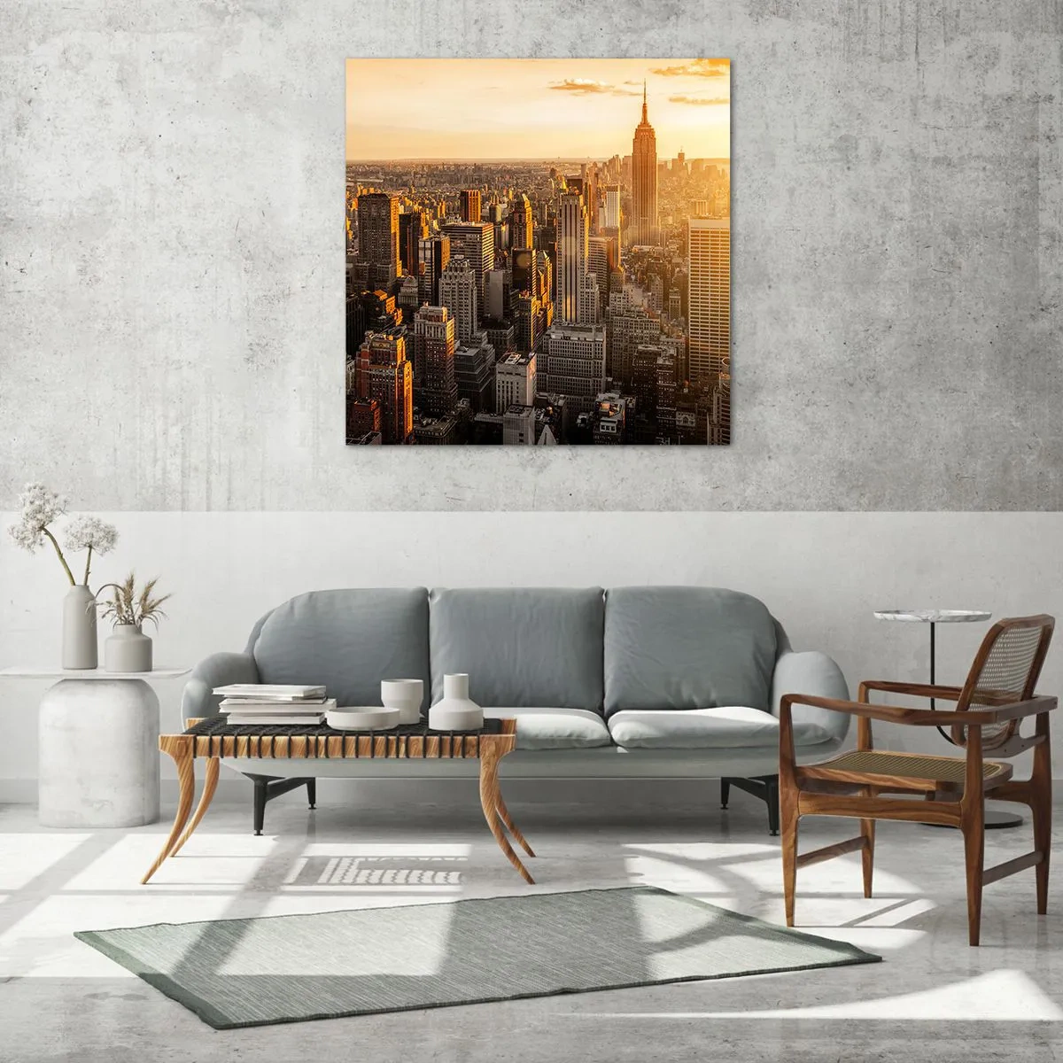 Obraz na skle - Rast na slnku - 60x60 cm