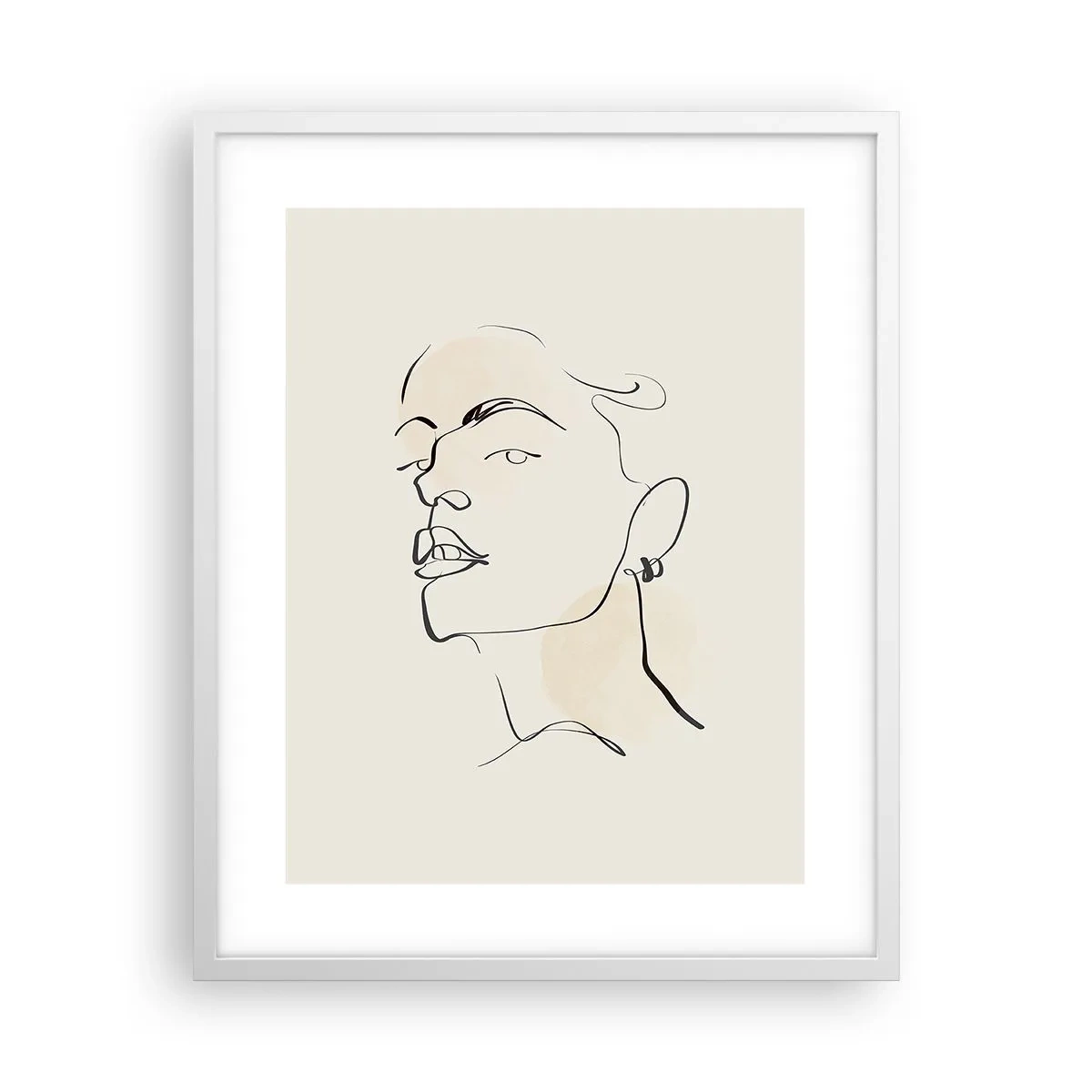 Plagát v bielom ráme - Hrdý pohľad - 40x50 cm