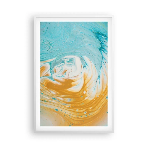 Plagát v bielom ráme - Pastelový vír - 61x91 cm