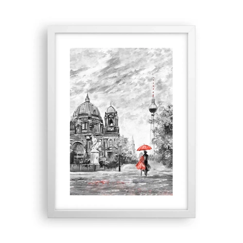 Plagát v bielom ráme - Berlínske stretnutie - 30x40 cm