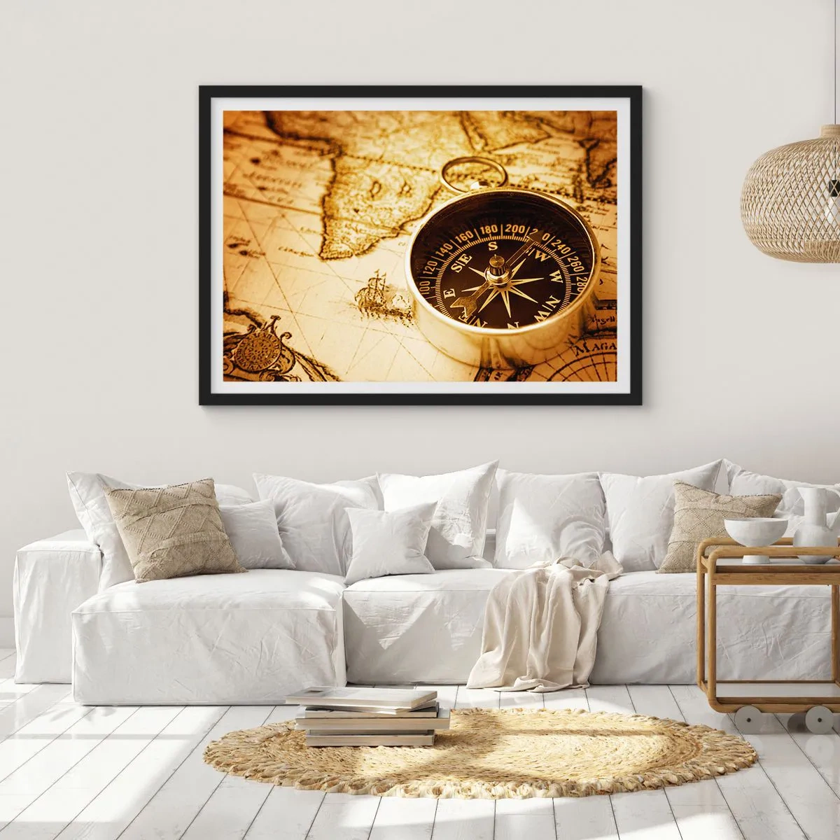Plagát v čiernom ráme - Na východ alebo na západ? - 70x50 cm