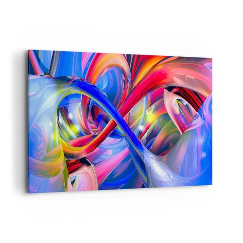 Obraz na plátne - Tanec farieb - 100x70 cm