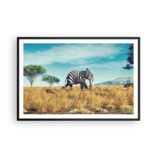 Plagát v čiernom ráme - Šedá už nie je v móde - 91x61 cm